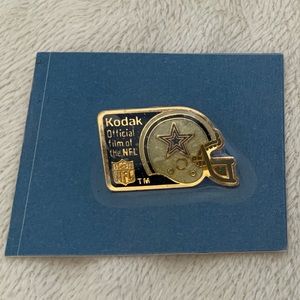 NFL Dallas Cowboys 1989 vintage pin by Kodak
